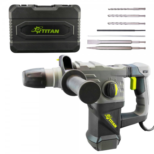 Titan Bohrhammer PP3216 1500W SDS Plus inkl. Zubehör