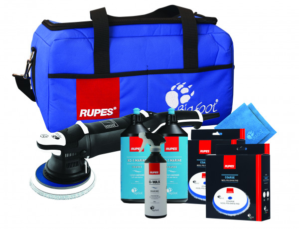 RUPES Marine Premium Kit zur Bootspflege Exzenter Poliermaschine LHR 21III/MAR